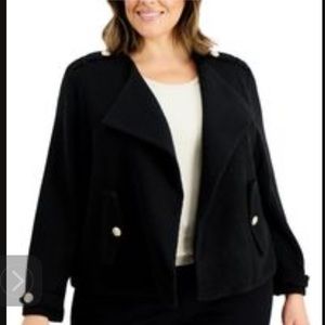 BNWT Calvin Klein ribbed knit open jacket